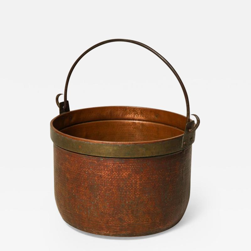 Rosy Copper Log Bucket