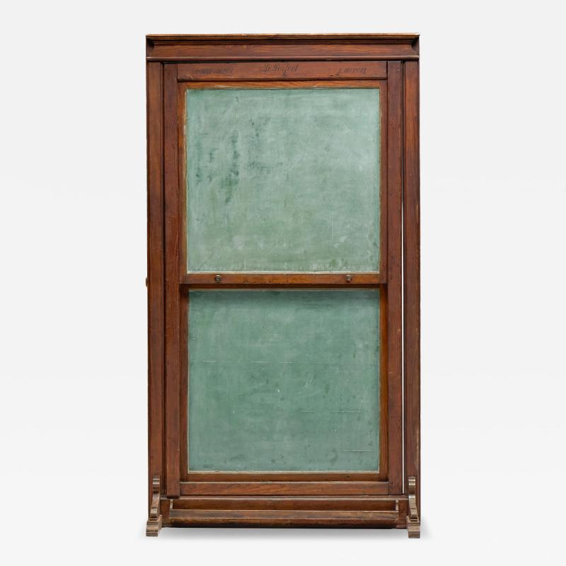 Rotating Antique School Chalkboard France Early 20th Century