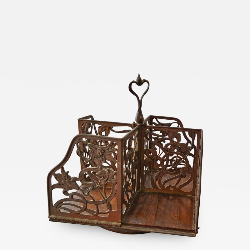 Rotating Art Nouveau Bookcase