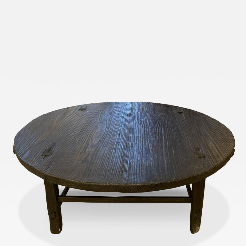 Round Weathered Coffee Table