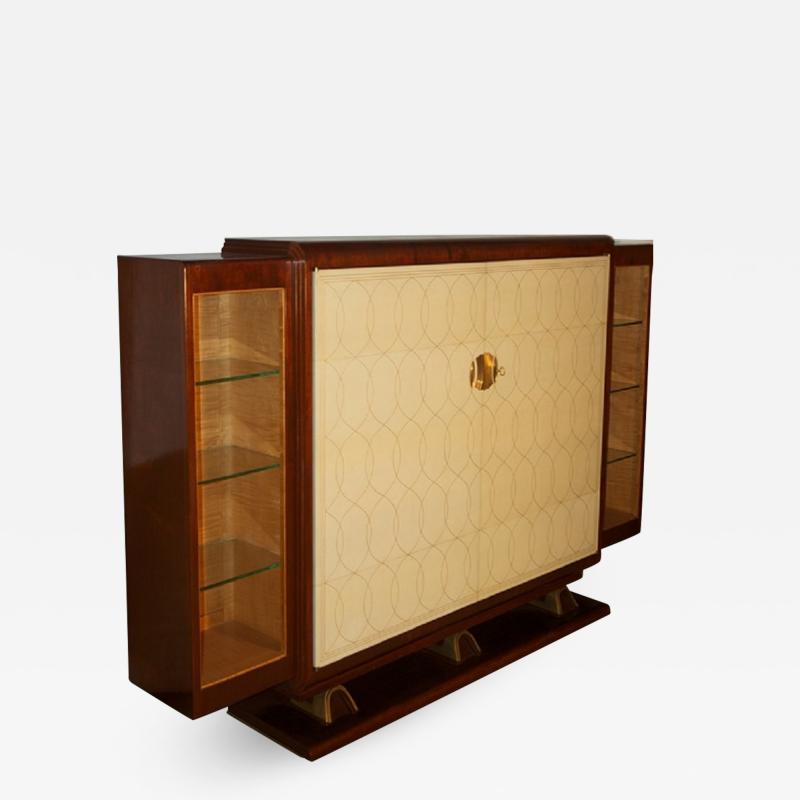 Rousseau et Lardin Rousseau and Lardin Cabinet with Parchment Doors