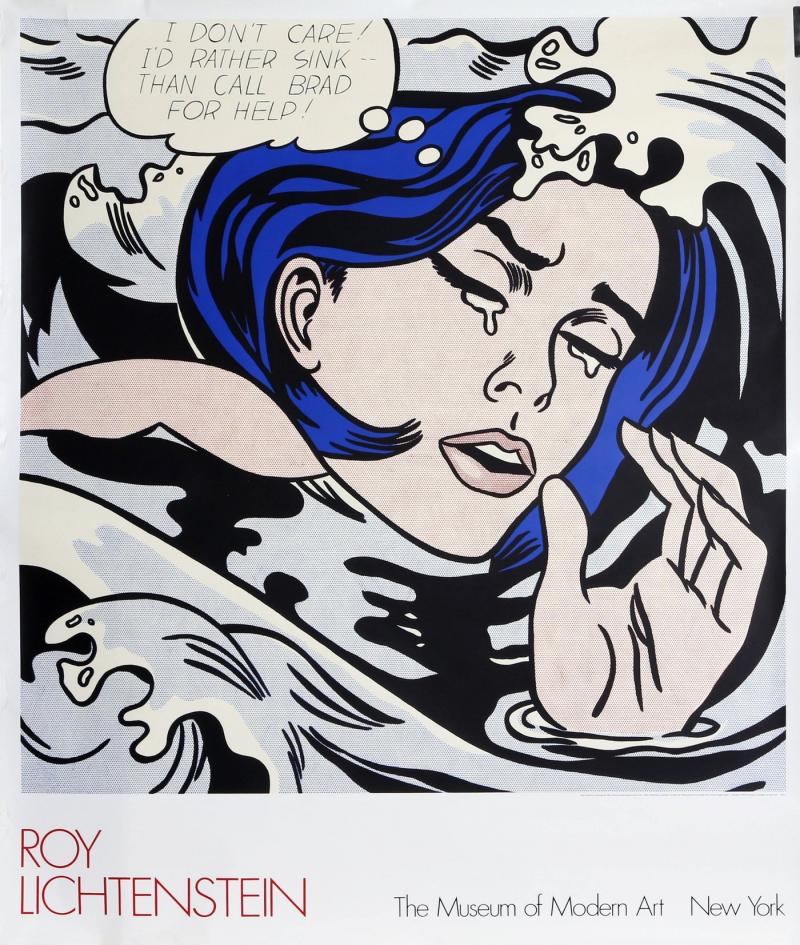 Roy Lichtenstein Drowning Girl