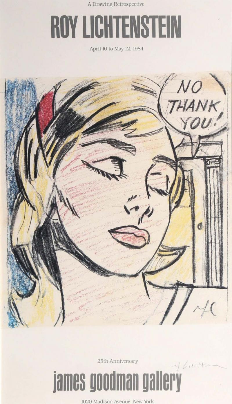Roy Lichtenstein No Thank You James Goodman Gallery