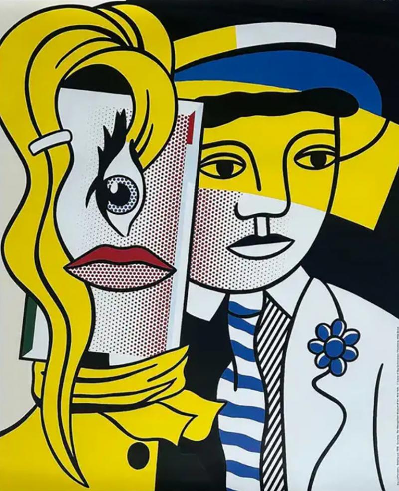 Roy Lichtenstein Roy Lichtenstein Stepping Out Metropolitan Exhibition Poster Switzerland 1998