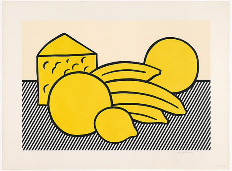 Roy Lichtenstein Yellow Still Life 1974