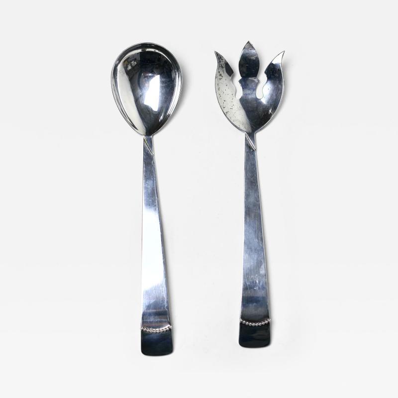 Royal Arden Hickman Royal Hickman Salad Server Set for Three Crown Silver Co 1950 United States