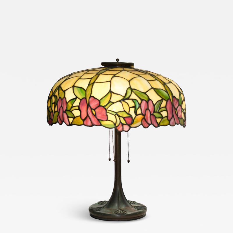 Royal Art Glass Company Floral Lamp Shade Base