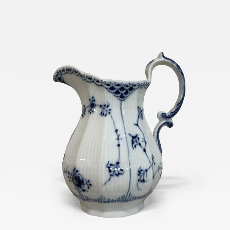 Royal Copenhagen of Denmark Blue Lace Fluted Pitcher