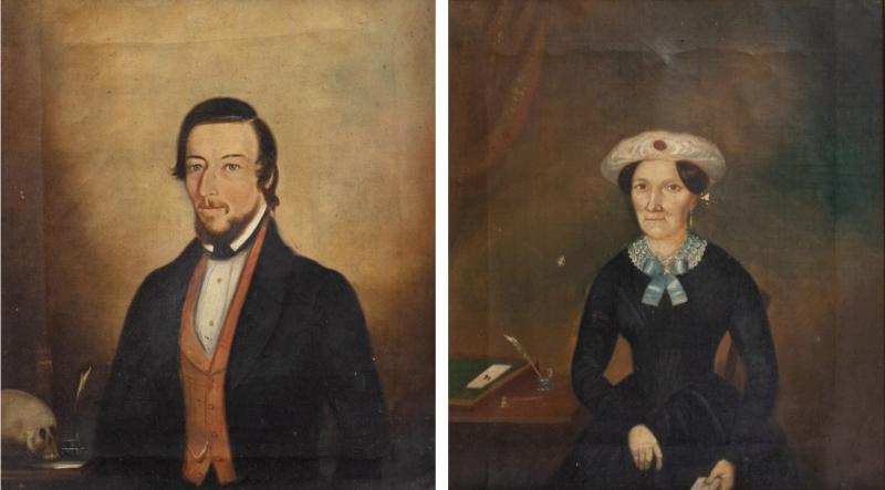 Royal Naval Surgeon Robert Prideaux and his wife Mary Ann