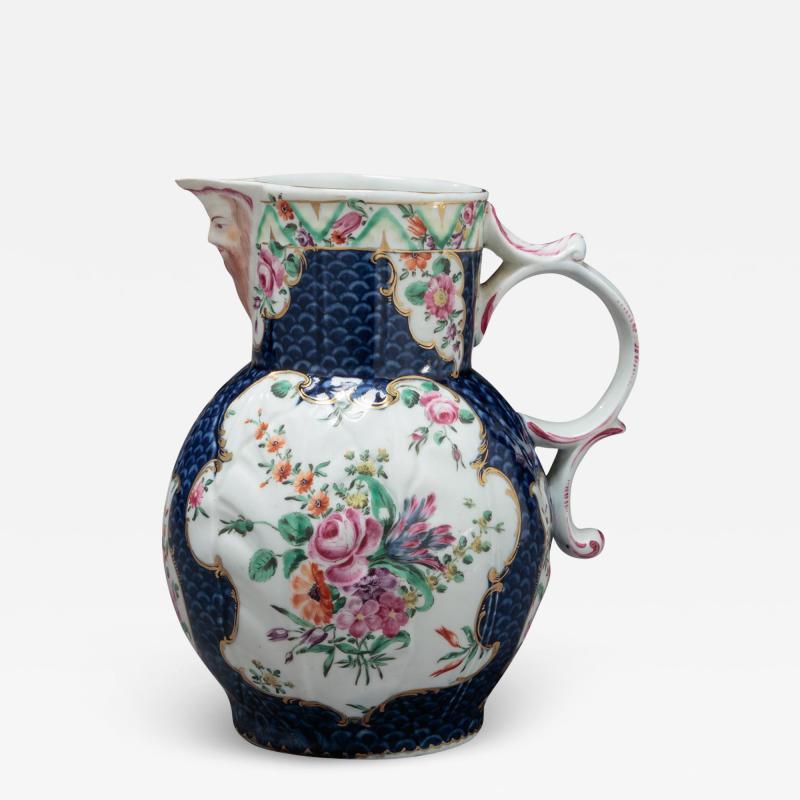 Royal Worcester FIRST PERIOD WORCESTER PORCELAIN PITCHER