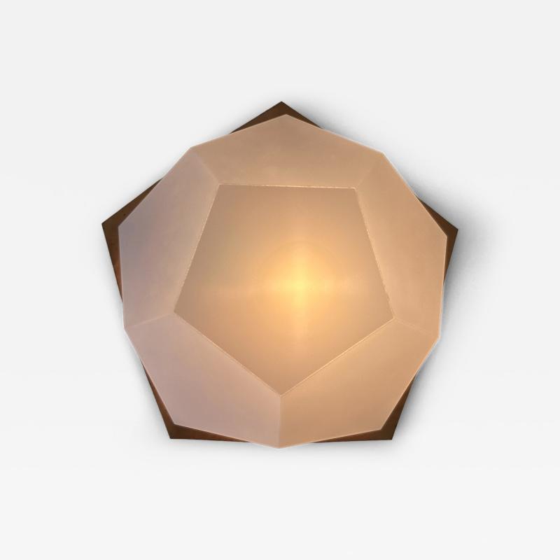 Rudolf Steiner School Large Rare Rudolf Steiner School Anthroposophical Ceiling or Wall Fixture 1960s