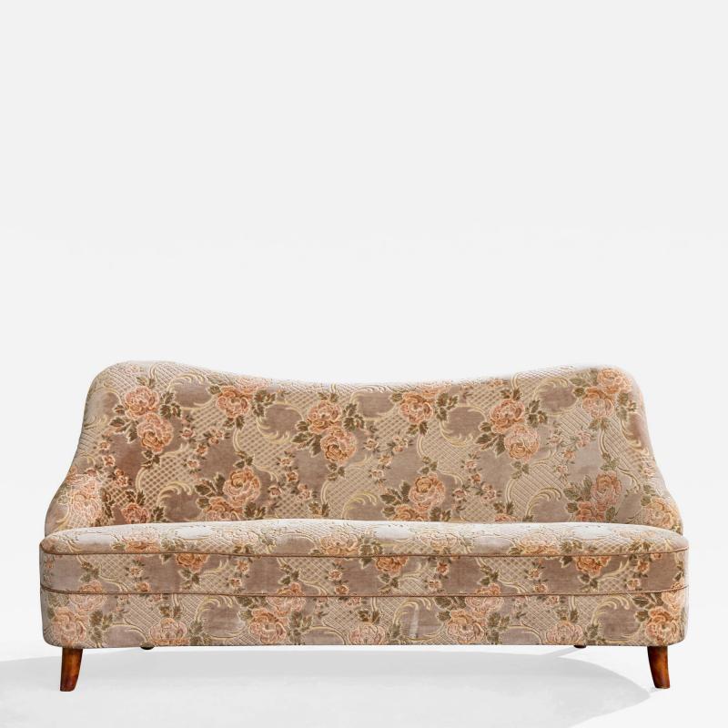 Runar Engblom Runar Engblom Sofa with Fabric and Birch Finland 1950s