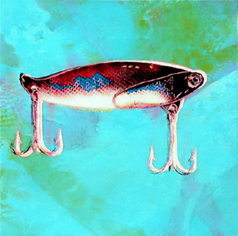 Rupert Jasen Smith Fishing Lure on Black Blue 