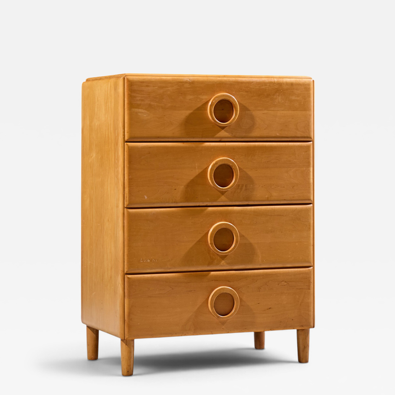 Russel Wright Russel Wright for Conant Ball Mid Century Maple Highboy Dresser