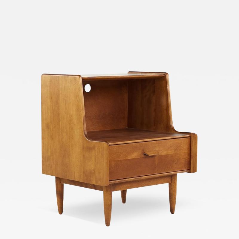 Russel Wright Russel Wright for Conant Ball Mid Century Maple Nightstand