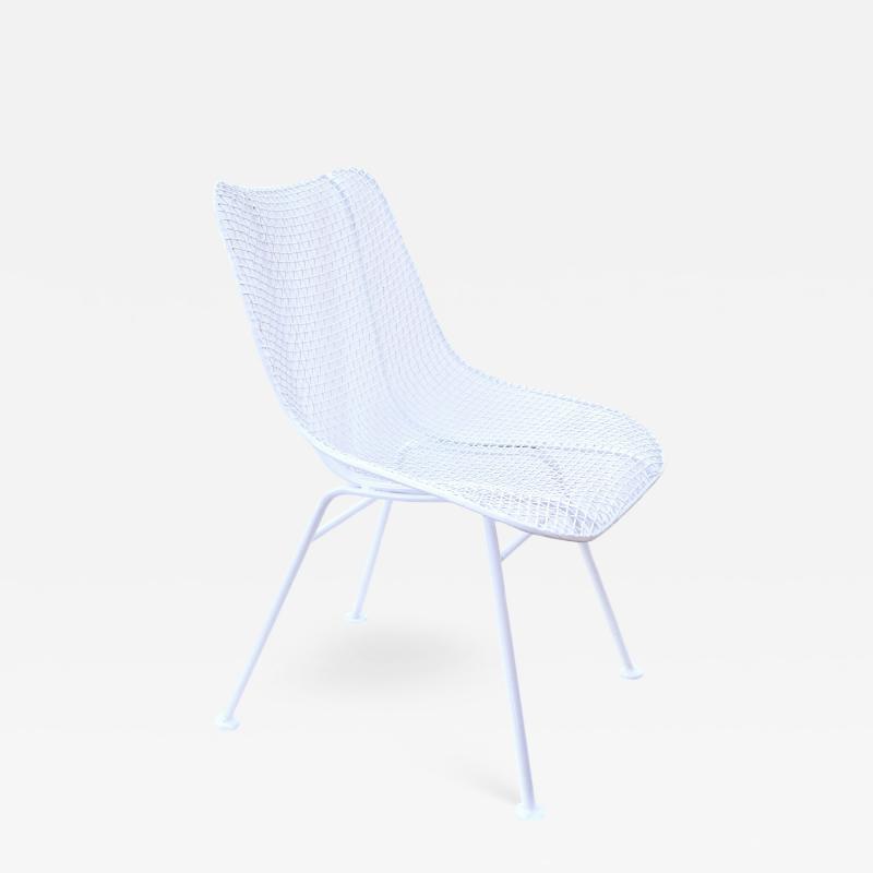 Russell Woodard Woodard Furniture Russell Woodard Sculptura Wrought Iron Dining Side Chair Mid Century Modern
