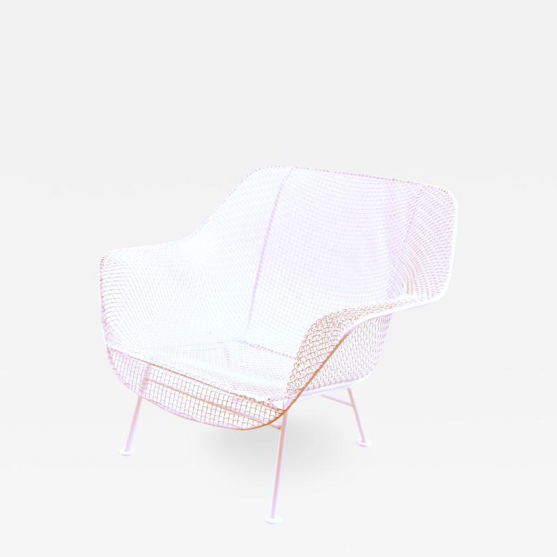 Russell Woodard Woodard Furniture Russell Woodard Sculptura Wrought Iron Lounge Chair Mid Century Modern