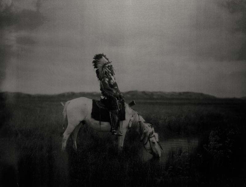 Russell Young Badlands Cheyenne Chief Badlands Silver Storm