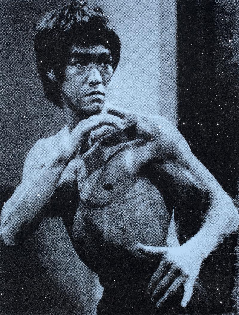 Russell Young Bruce Lee Love Blue