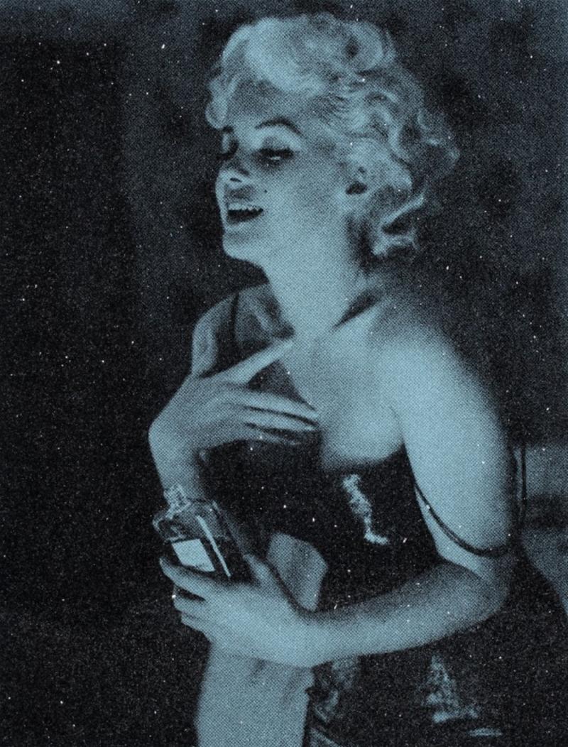 Russell Young Marilyn Chanel Small Diamond Mars Blue