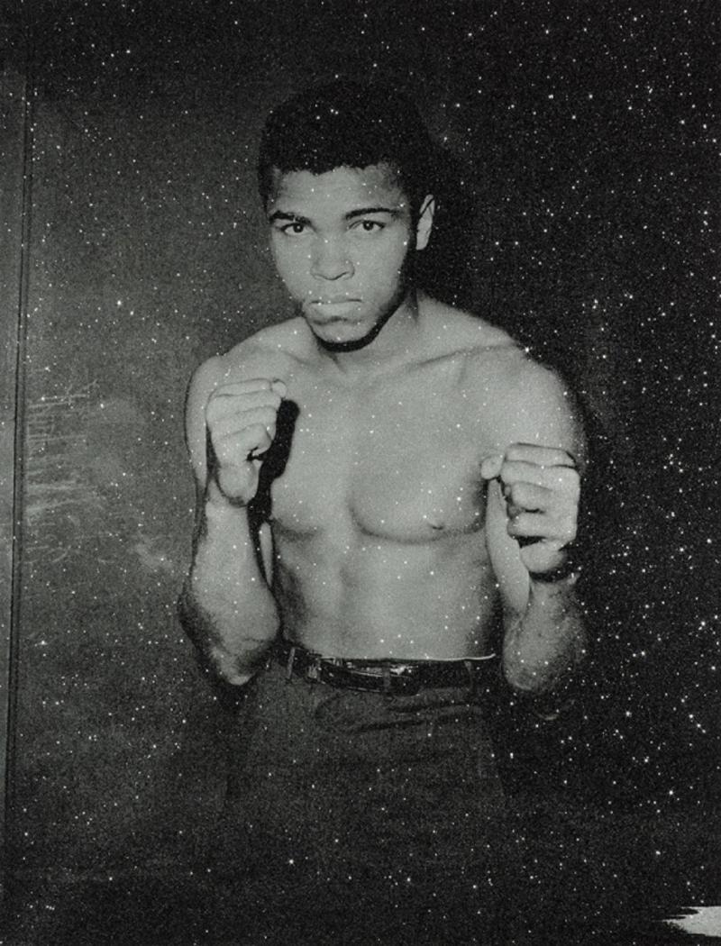 Russell Young Muhammad Ali Crash Silver Black