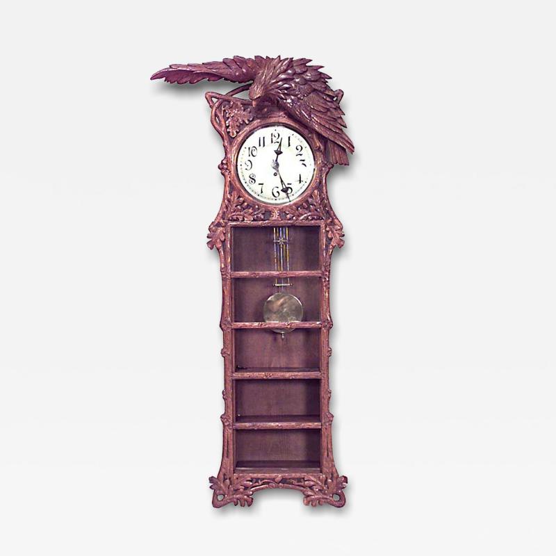 Rustic Black Forest Walnut Wall Clock
