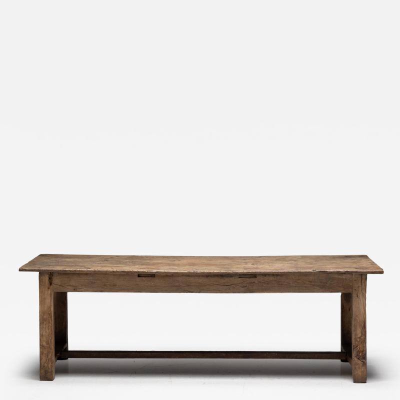 Rustic Farmhouse Dining Table France 19th Century