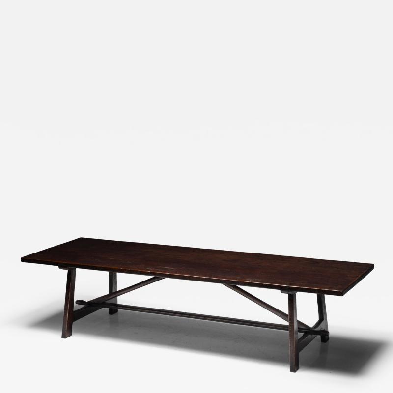 Rustic Vernacular Dining Table France Early 20th Century