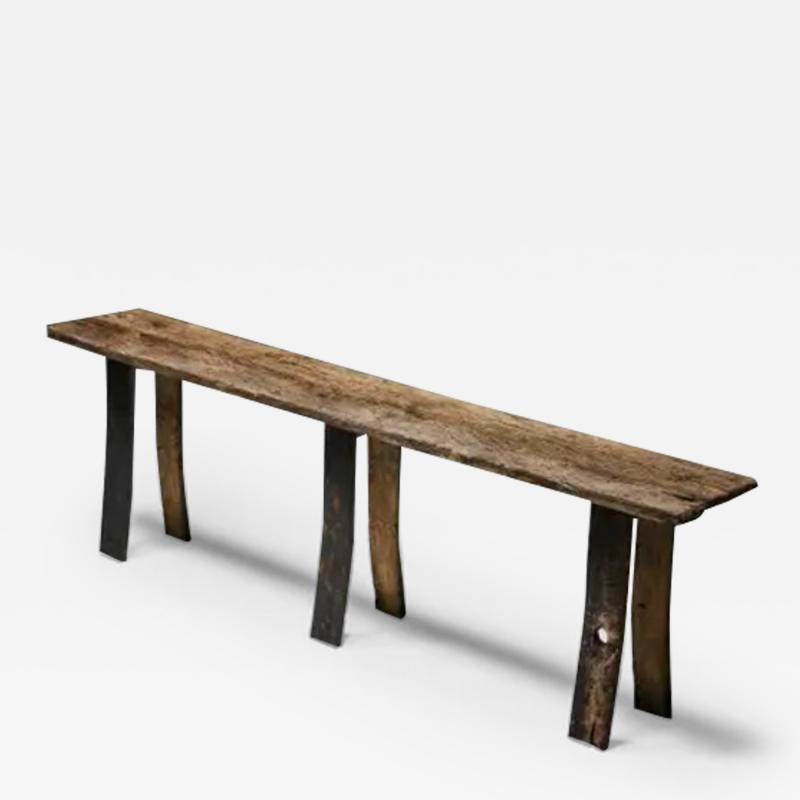 Rustic Wabi Sabi Console Table France 19th Century
