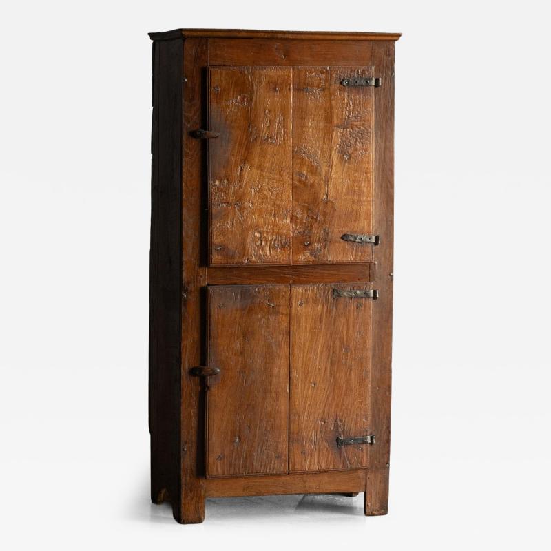 Rustic Walnut Cupboard 19th Century