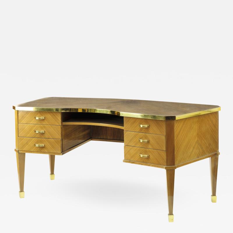 Rynck Maurice Maurice Rynck refined neo classical desk with gold bronze hardware