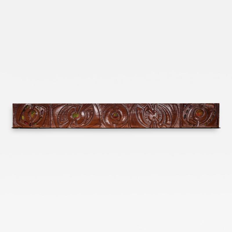S Pinna Wooden Wall Piece Italian Mid Century 1950s