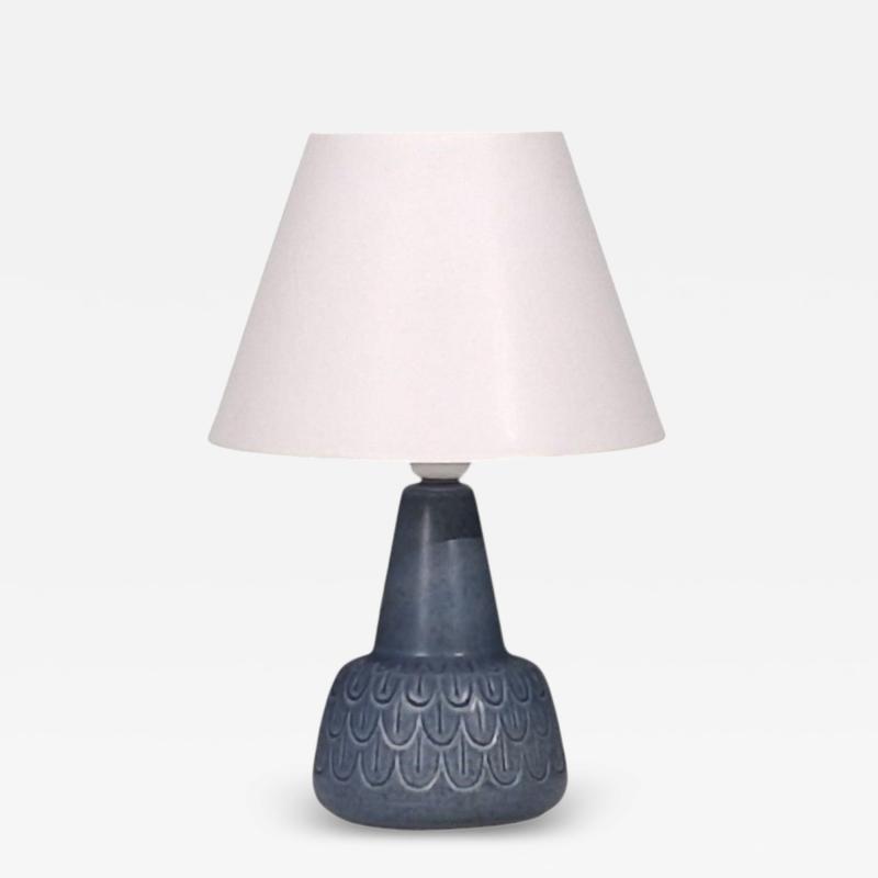 S holm Stent j Table Lamp Light Blue Stoneware Denmark 1960s
