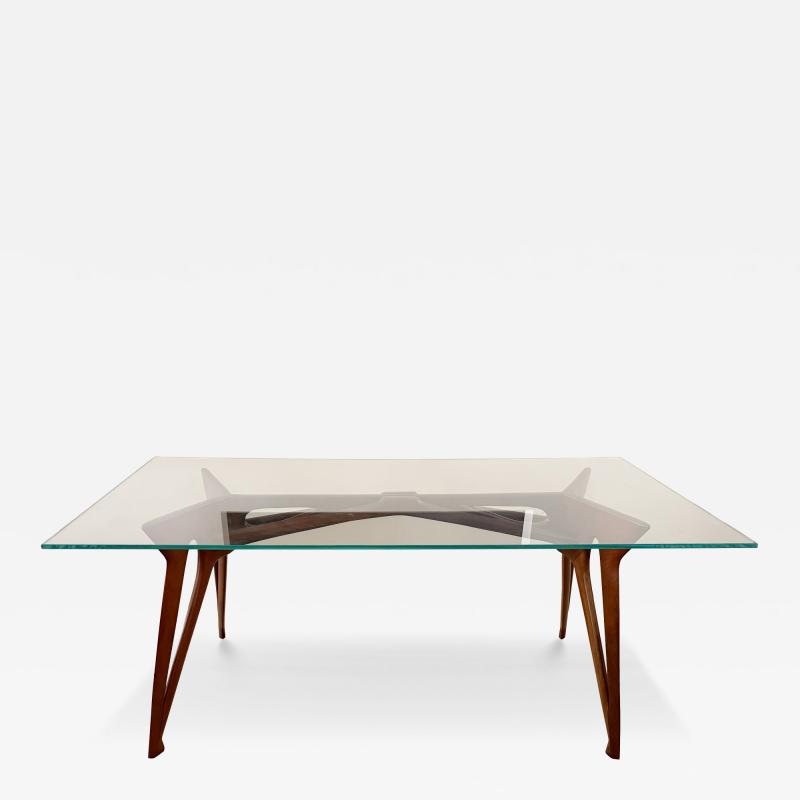 SCULPTURAL ITALIAN MID CENTURY DINING TABLE