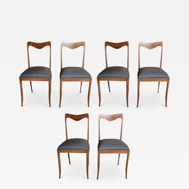 SET OF SIX ITALIAN 1950S DINING CHAIRS