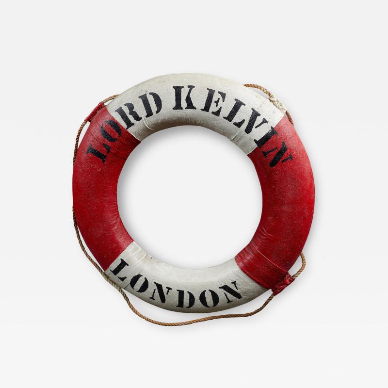 SS LORD KELVIN VINTAGE LIFE RING BUOY