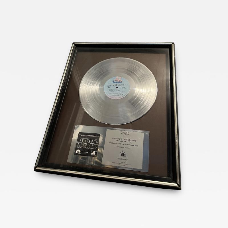 STAR WARS ONE MILLION ALBUMS COMMERATION AWARD