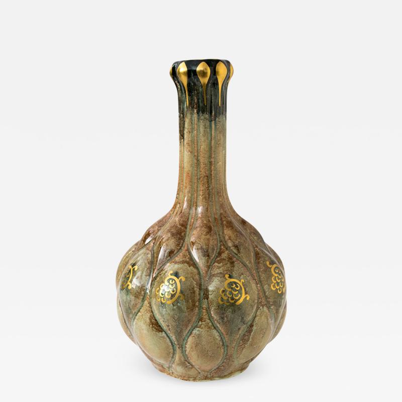 SWEDISH ART DECO BOTTLE VASE BY JOSEF EKBERG