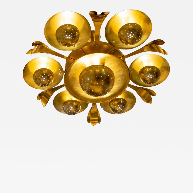 SWEDISH MID CENTURY THEATER CHANDELIER A 