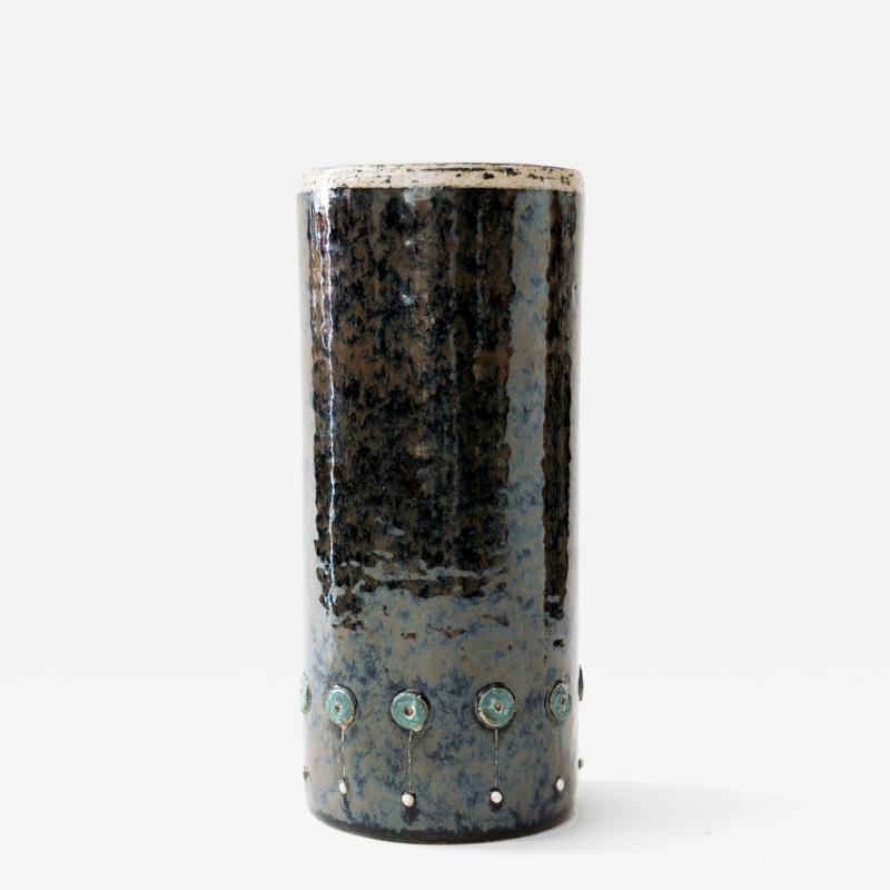 SYLVIA LEUCHOVIOUS SYLVIA LEUCHOVIUS hand thrown VASE for RORSTRAND Sweden 1960