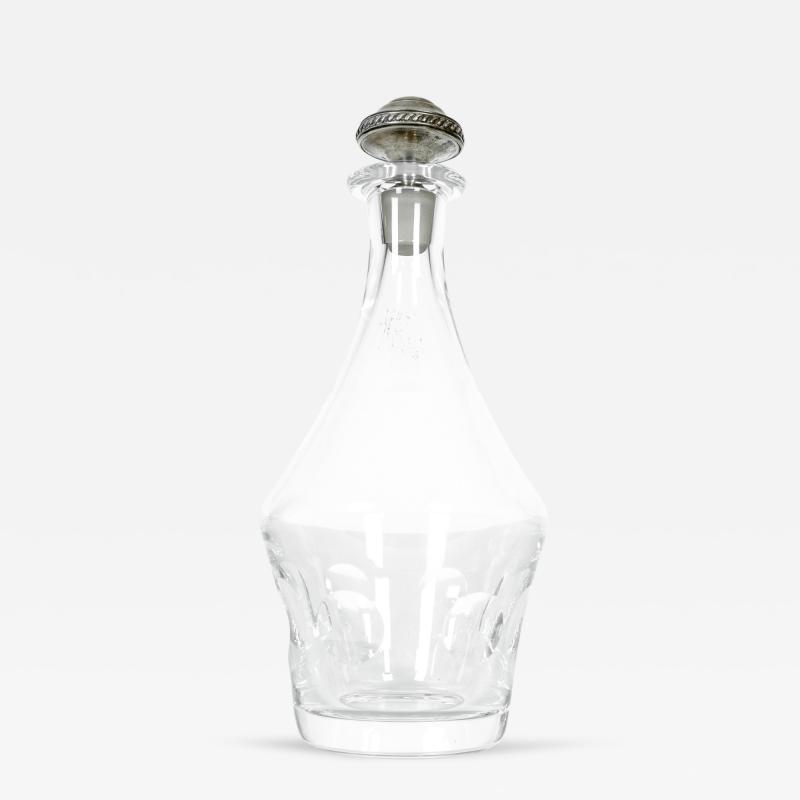 Saint Louis Crystal Decanter with Sterling Silver Topper