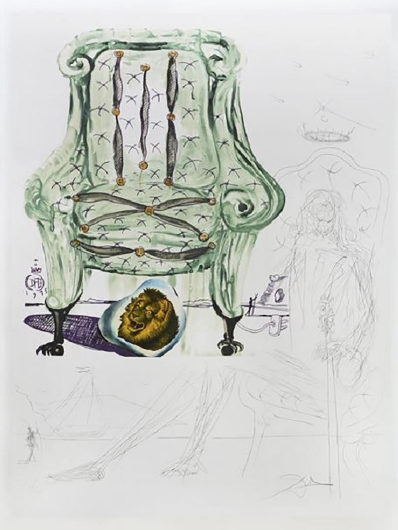 Salvador Dal Breathing Pneumatic Armchair by SALVADOR DALI