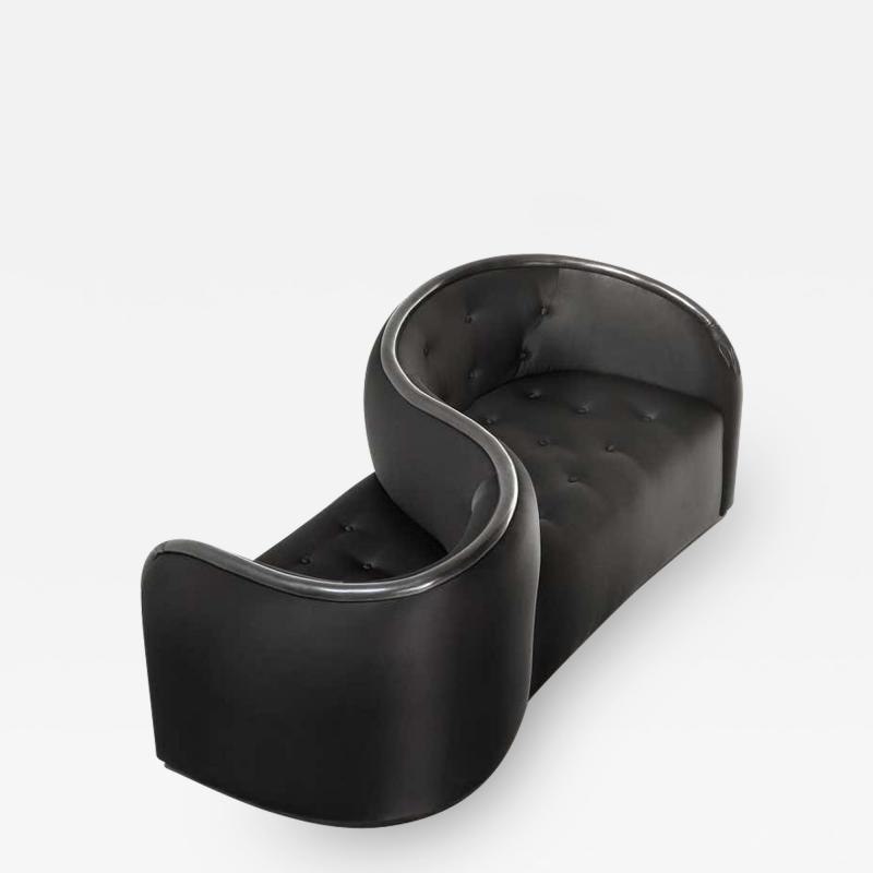 Salvador Dal Limited Edition Black Sofa Vis Vis De Gala