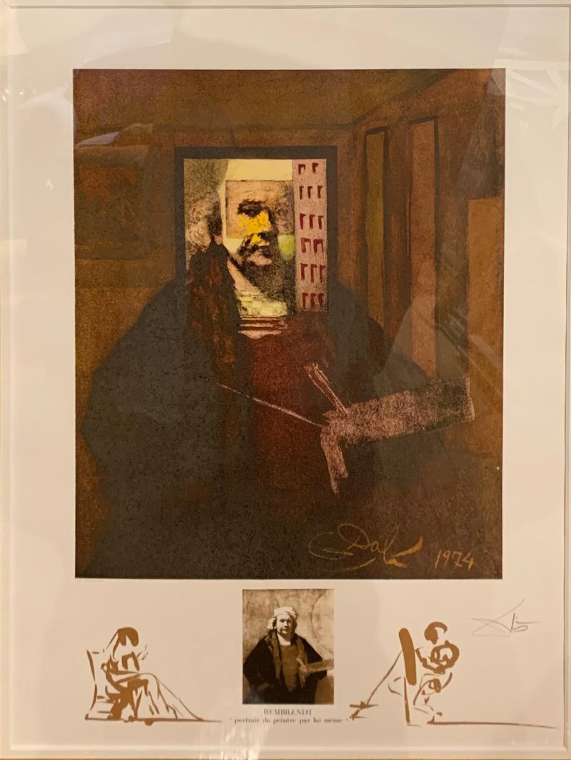 Salvador Dal Rembrandt Portrait du Peintre par Lui Meme 