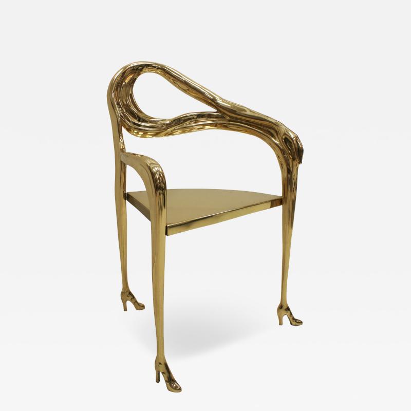 Salvador Dal Salvador Dal Leda Sculptural Chair from Femme t te de roses Painting