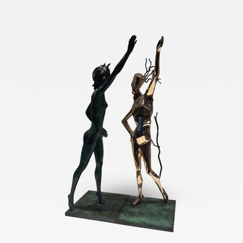 Salvador Dal Salvador Dali Homage to Terpsichore Bronzes Pair