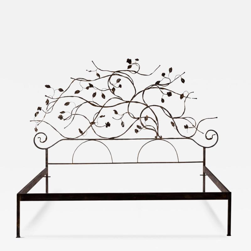 Salvino Marsura Salvino Marsura wrought iron double bed Italy 1960s
