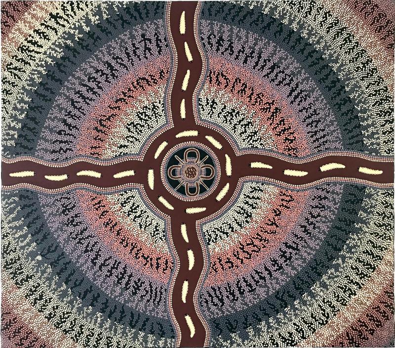 Sam Dickensen Australian Aboriginal Painting by Sam Dickensen