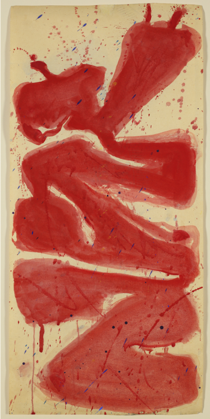 Sam Francis Composition in Red ca 1960