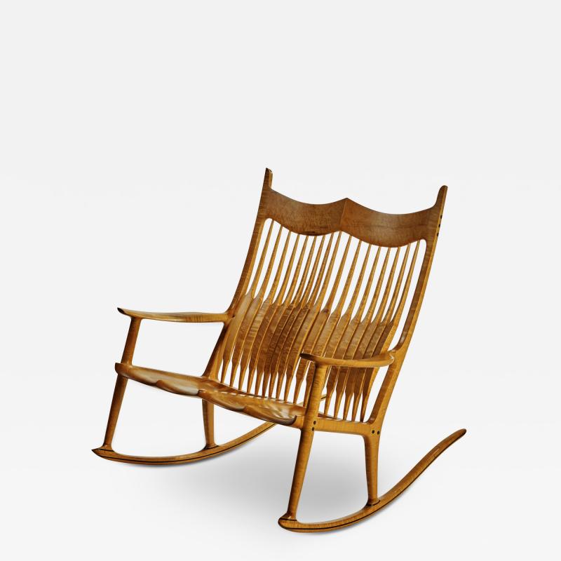 Sam Maloof Double Rocking Chair by Sam Maloof